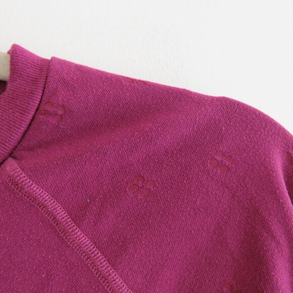 SWEATY BETTY Modal Dot Jacquard Base Layer Top in Amaranth Pink - Size S - Picture 12 of 15